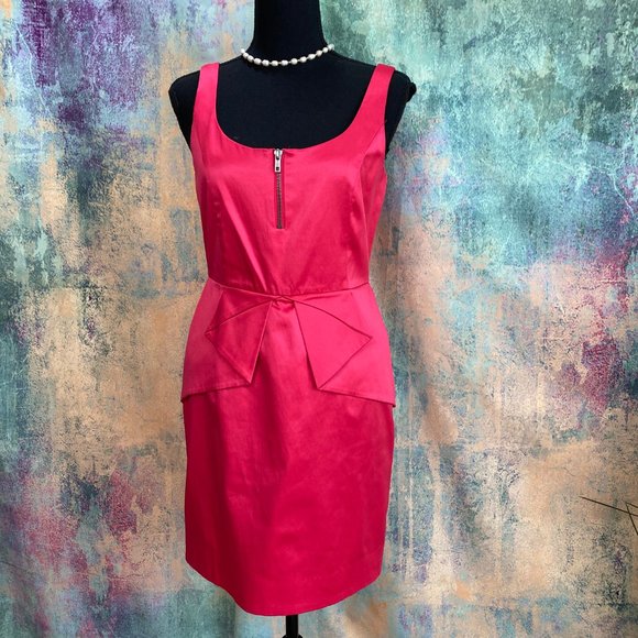 hot pink semi formal dress